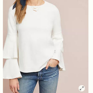 Anthropologie Tiered Ruffle Top